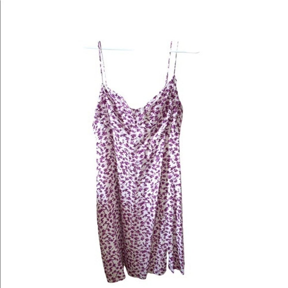 Purple‎ floral dress